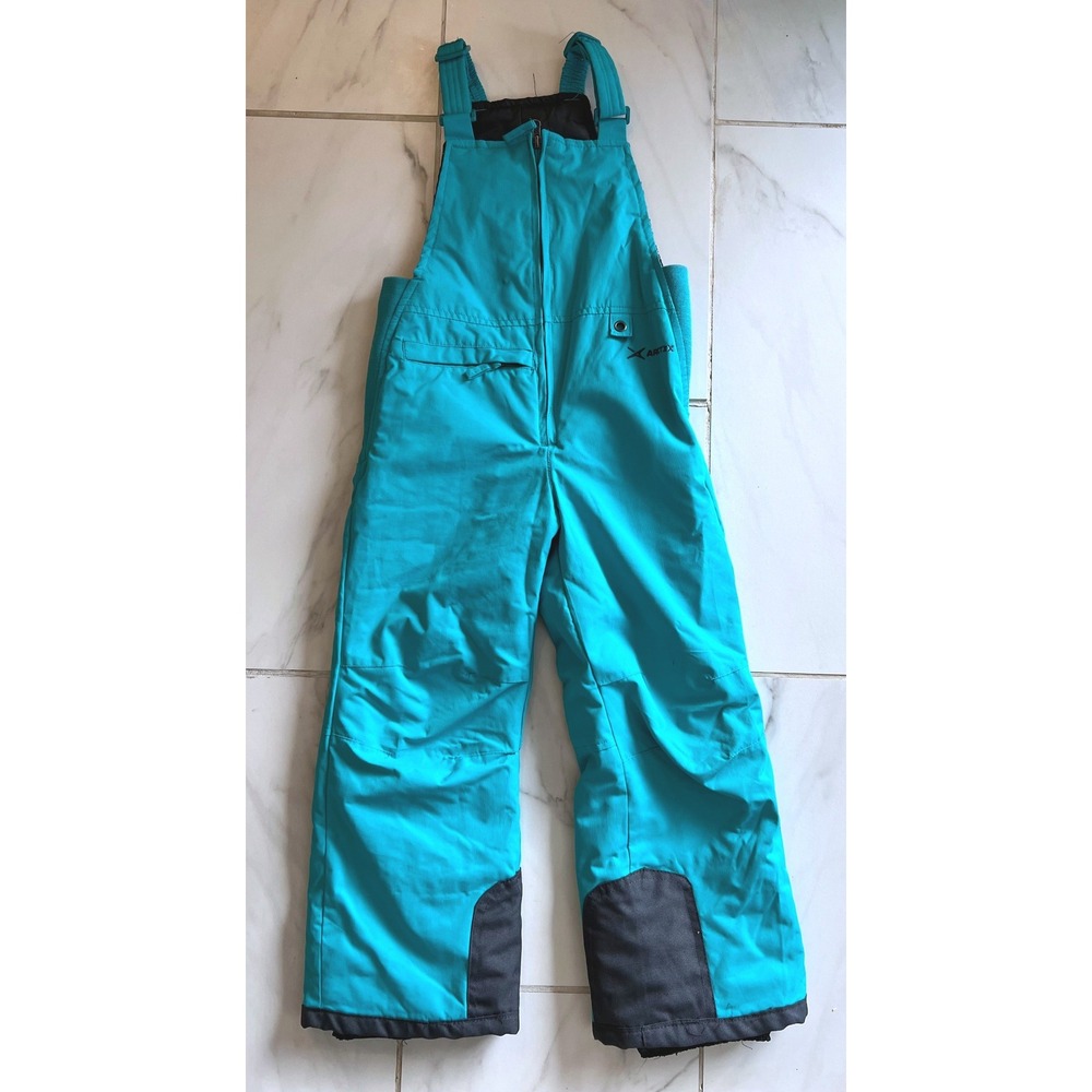 Arctix Snow Bibs Kids XS Teal Blue